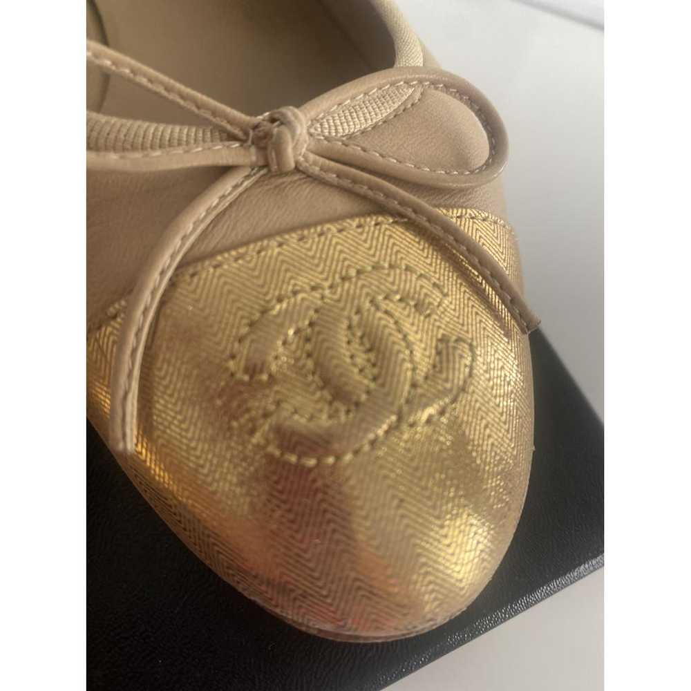 Chanel Cambon leather ballet flats - image 2