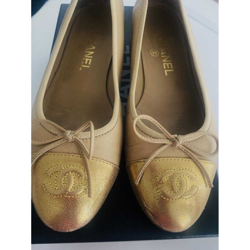 Chanel Cambon leather ballet flats - image 4