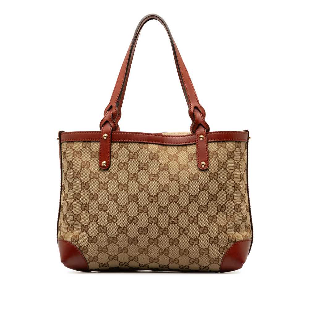 Authenticated Gucci Small GG Craft Tote Brown Bei… - image 1