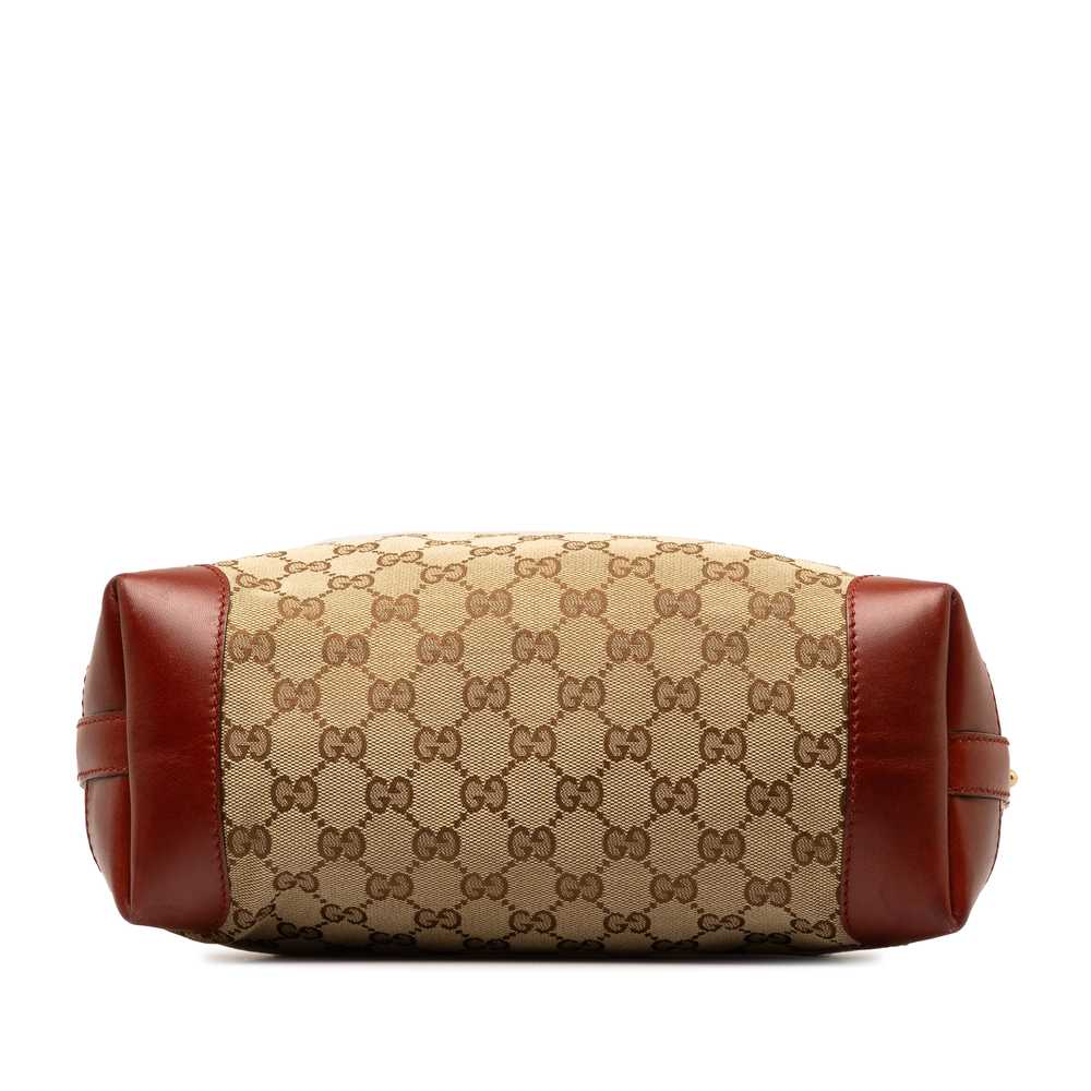 Authenticated Gucci Small GG Craft Tote Brown Bei… - image 4
