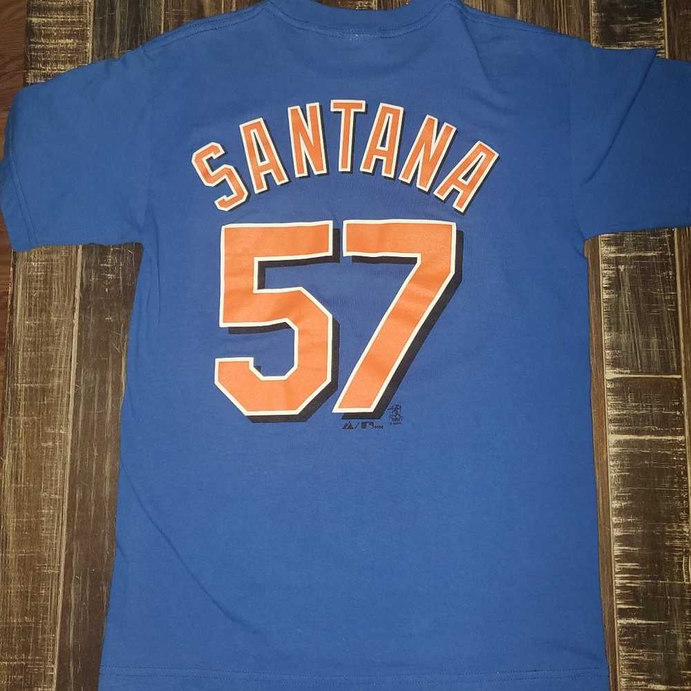 Men's New York Mets Santana 57 T-shirt SZ: S - image 3