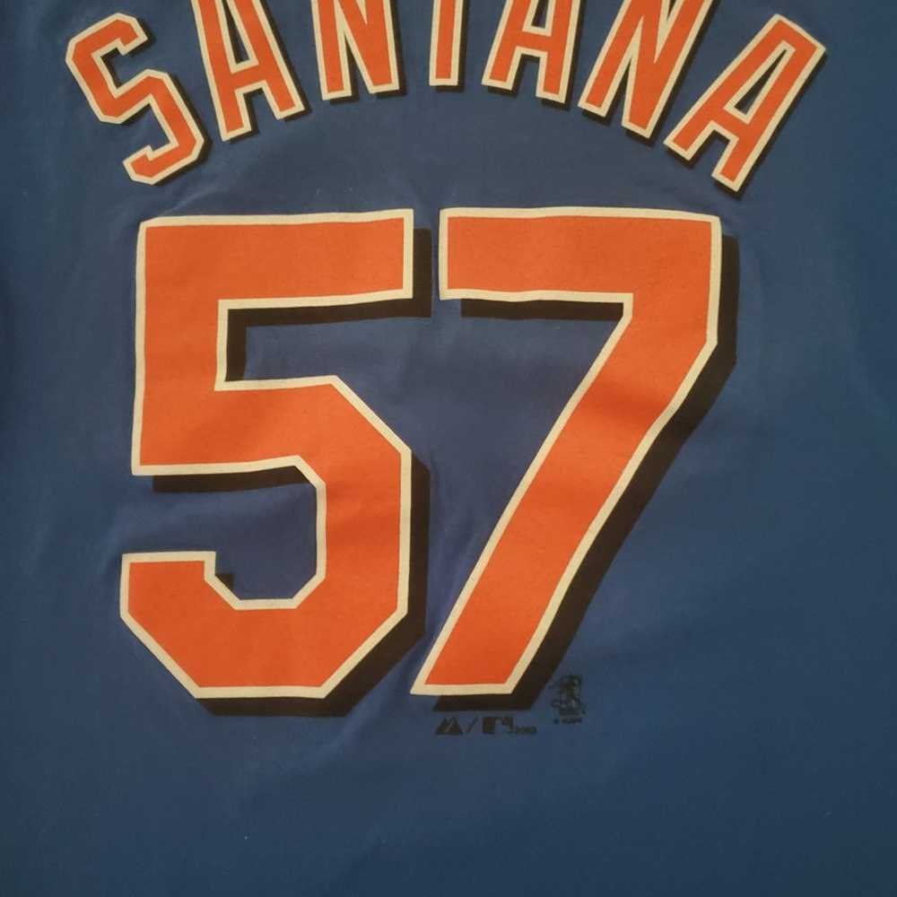 Men's New York Mets Santana 57 T-shirt SZ: S - image 4