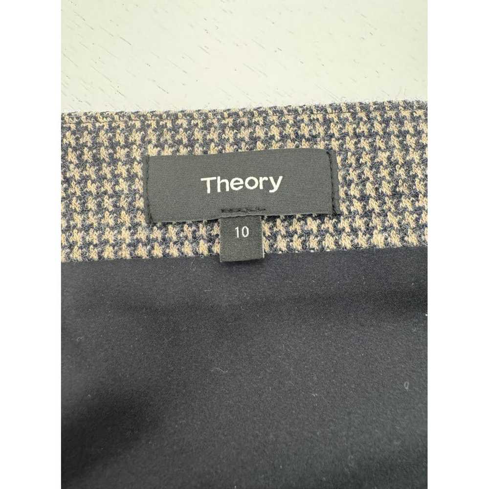 Theory Wool mini skirt - image 3