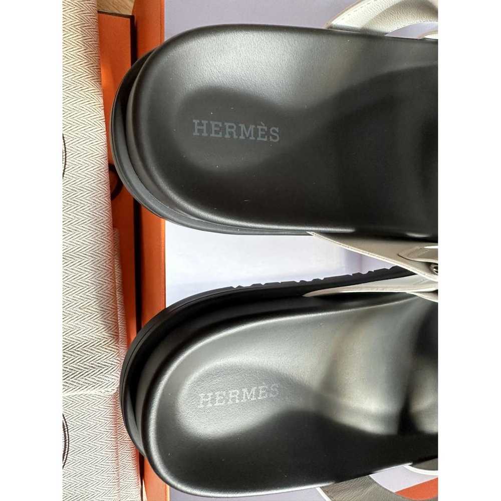 Hermès Chypre leather sandal - image 7
