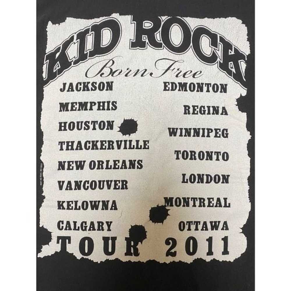 Kid Rock 2011 Born Free Tour Black Shirt - image 4