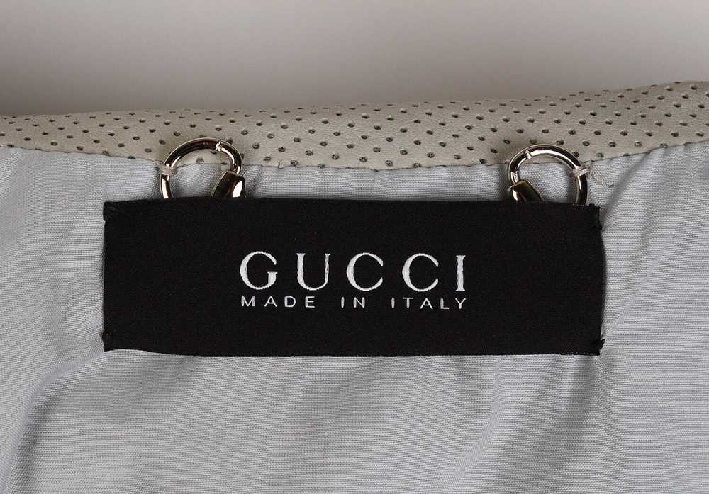 Gucci Original Gucci Unisex Leather Biker Vest si… - image 7