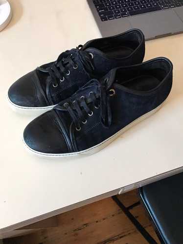 Lanvin Lanvin DBB1 Leather and Suede Low Top Sneak