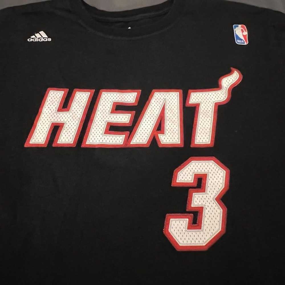 Dwyane Wade Miami Heat Adidas NBA  jersey t-shirt - image 2
