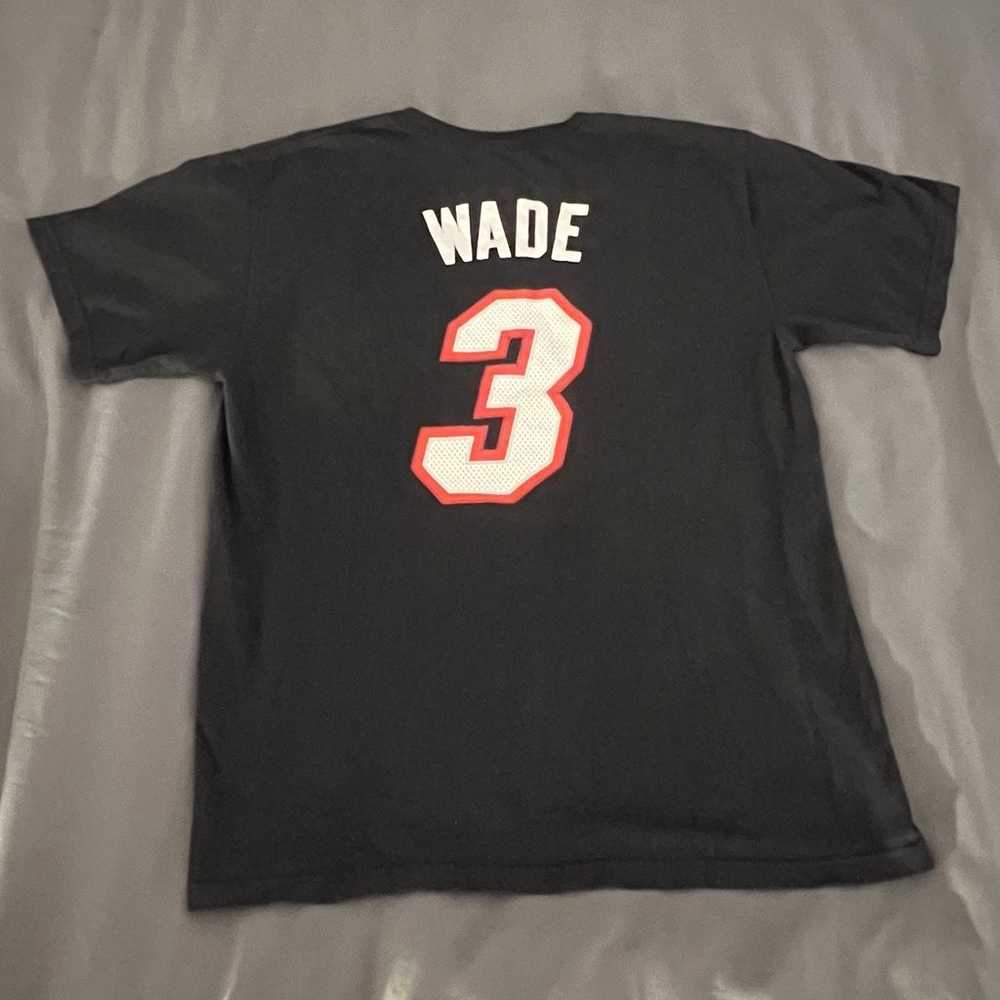 Dwyane Wade Miami Heat Adidas NBA  jersey t-shirt - image 4
