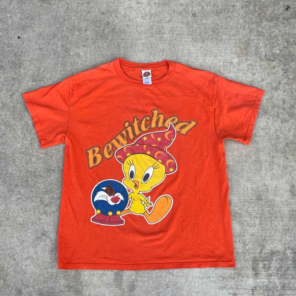 Vintage Looney Tunes Tweety Bewitched T shirt - image 3