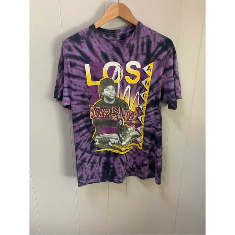 Boyz In The Hood Tie Dye T-Shirt Purple Ice Cube … - image 1
