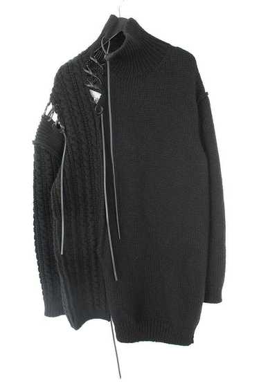 Yohji Yamamoto Oversized Leather Lace Sweater YYP… - image 1