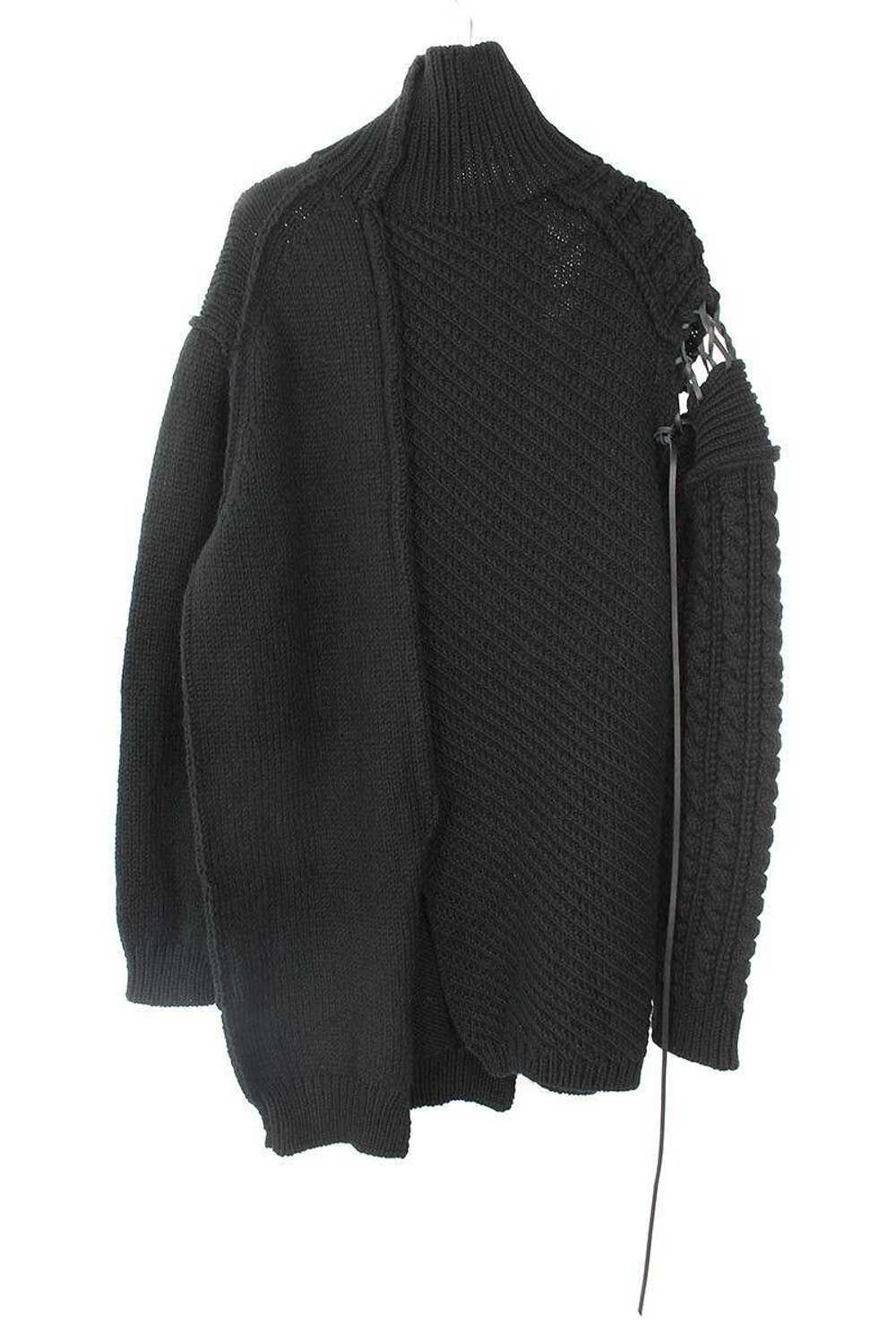 Yohji Yamamoto Oversized Leather Lace Sweater YYP… - image 2
