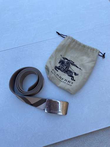 Burberry Burberry leather nova check belt