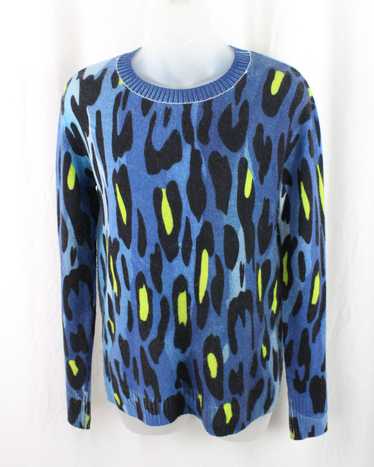 Autumn Cashmere Blue Multi Animal Print 100% Cash… - image 1