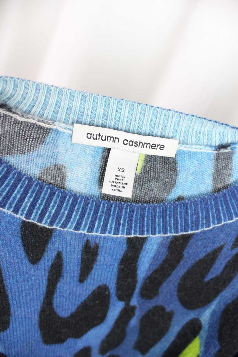 Autumn Cashmere Blue Multi Animal Print 100% Cash… - image 3
