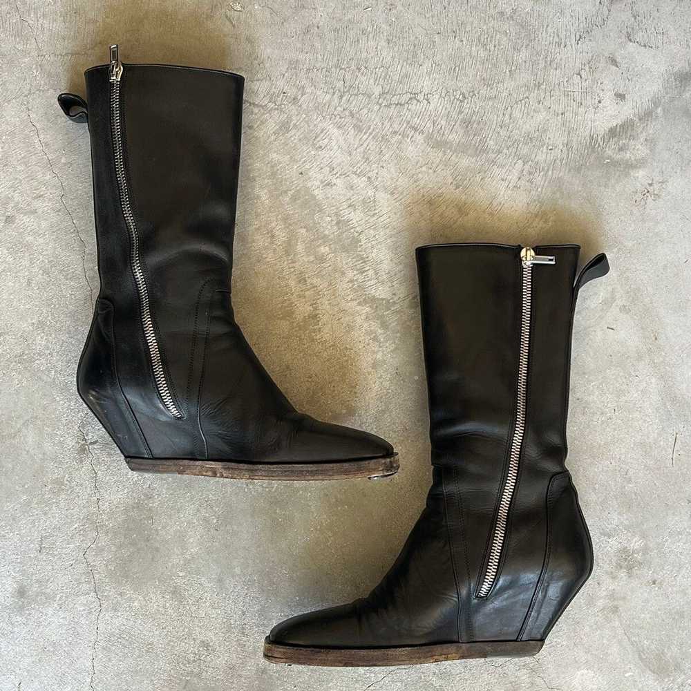 Rick Owens Rick Owens Sisyphus Heel Wedge Boot - image 3