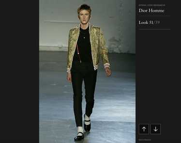 Dior Hedi Slimane SS06 Python print bomber jacket… - image 1