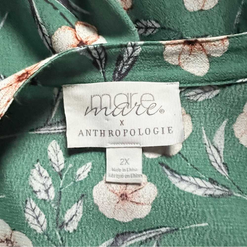Mare Mare X Anthropologie Lynda Teal Blue White F… - image 4