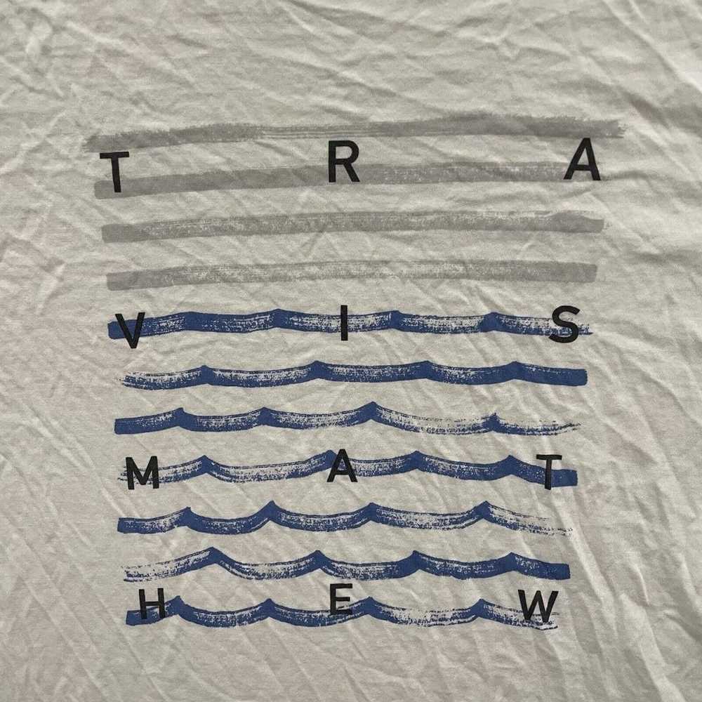 Travis Mathew Shirt Mens XL White Blue Golf Stret… - image 3