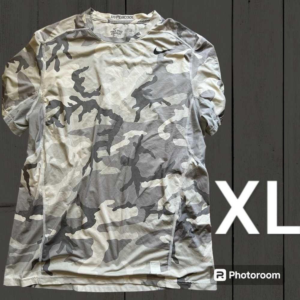 Nike pro combat camo shirt XL - image 1