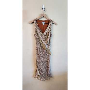 Robbie Bee Women's Dress 100% Silk Leopard Y2K  9… - image 1