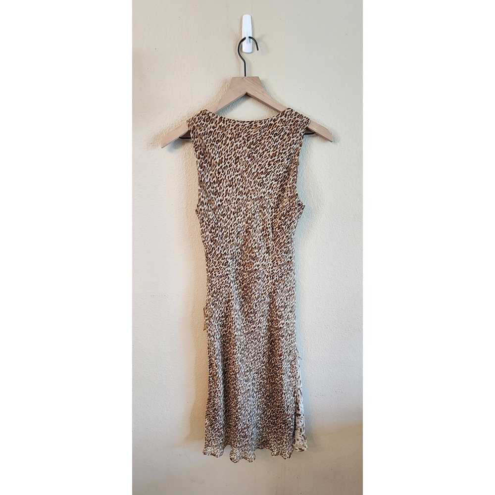 Robbie Bee Women's Dress 100% Silk Leopard Y2K  9… - image 6