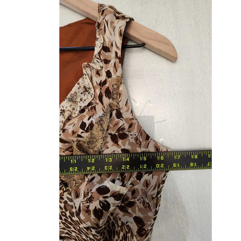 Robbie Bee Women's Dress 100% Silk Leopard Y2K  9… - image 7