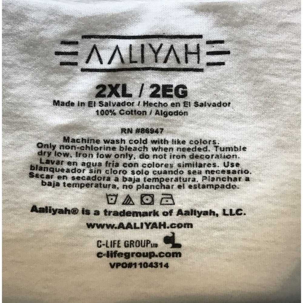 Aaliyah Airbrush-Style Graphic T-Shirt, White, Si… - image 4