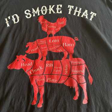 Men’s 3XL, “I’d Smoke That” black T-shirt - image 1