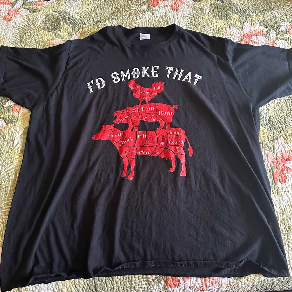 Men’s 3XL, “I’d Smoke That” black T-shirt - image 2
