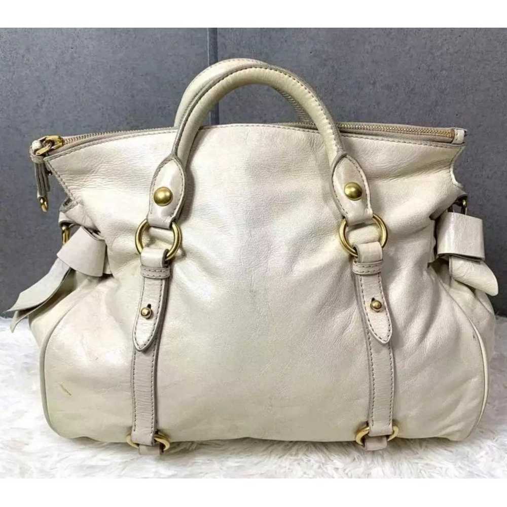 Miu Miu Bow bag leather handbag - image 4