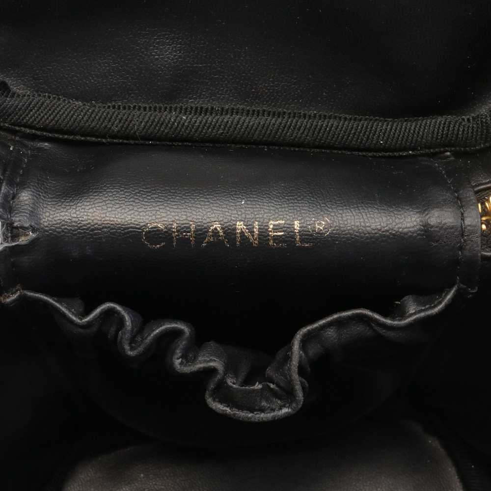 Chanel Bicolore Vanity Bag Handbag Lambskin Black… - image 4