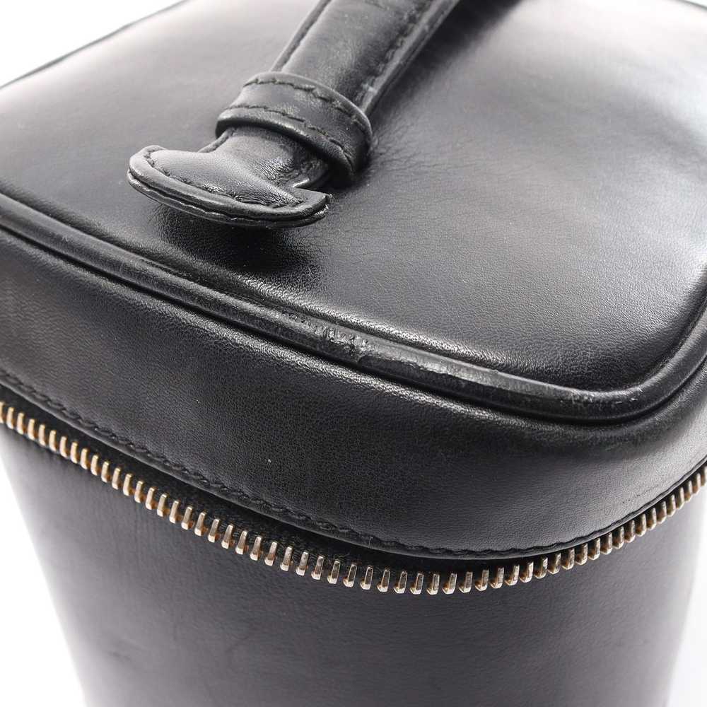 Chanel Bicolore Vanity Bag Handbag Lambskin Black… - image 9