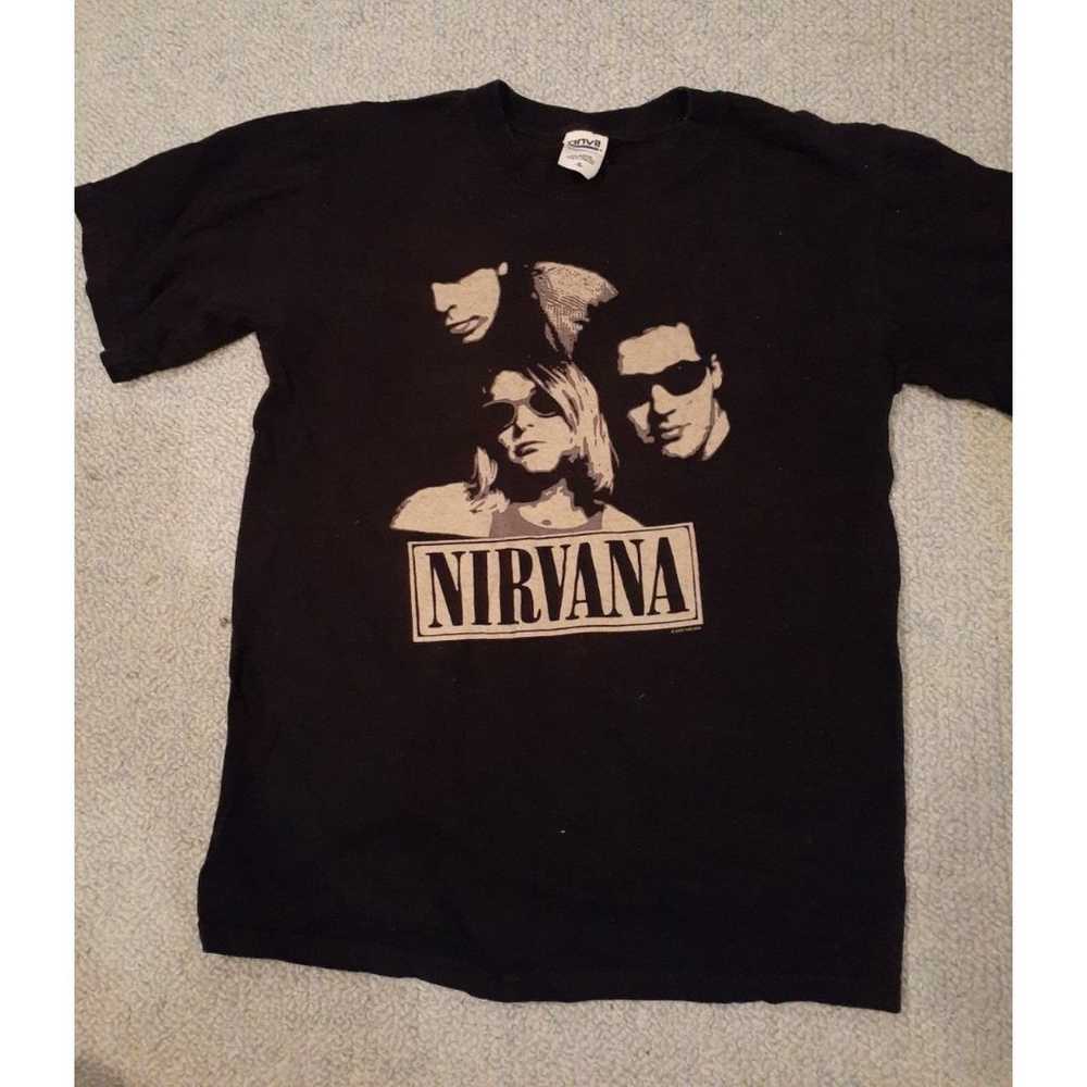 Nirvana black shirt t-shirt kurt cobain adult sma… - image 1