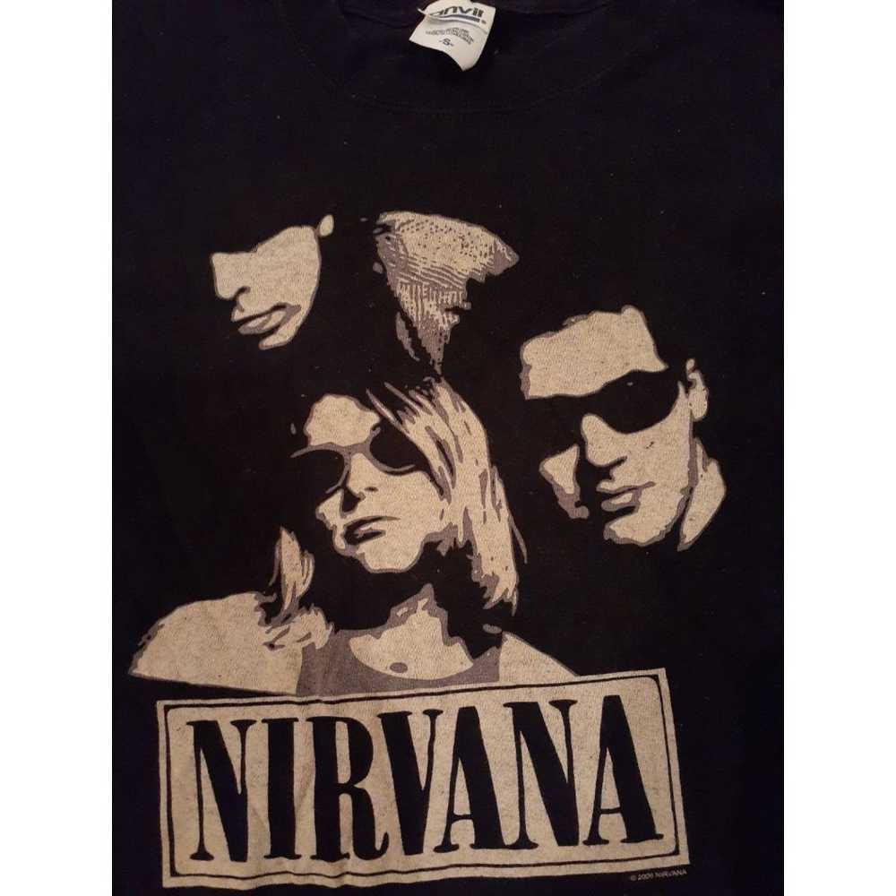 Nirvana black shirt t-shirt kurt cobain adult sma… - image 2