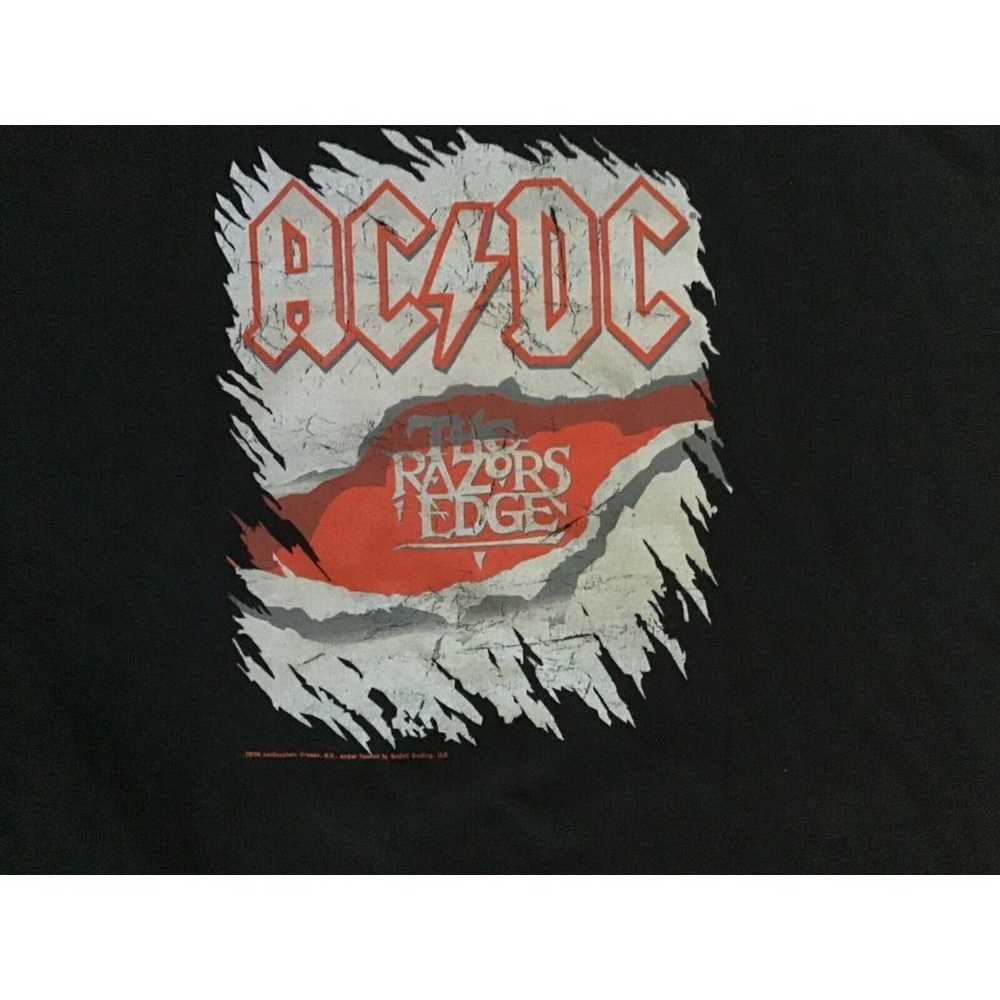 AC/DC Razors Edge 2004 T Shirt Size L Black Short… - image 2