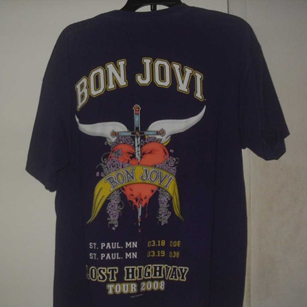 Bon Jovi Lost Highway Tour Shirt Men's Large - image 2