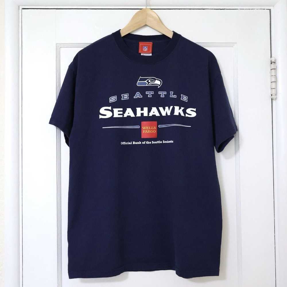 NFL Seattle Seahawks Wells Fargo Bank Promo Shirt… - image 1