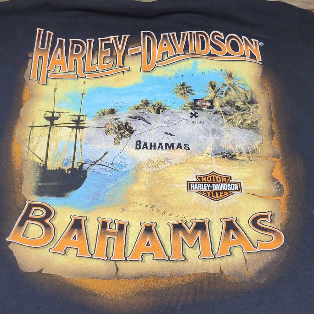 Harley Davidson Motorcycle Bahamas SS Black Tshir… - image 4