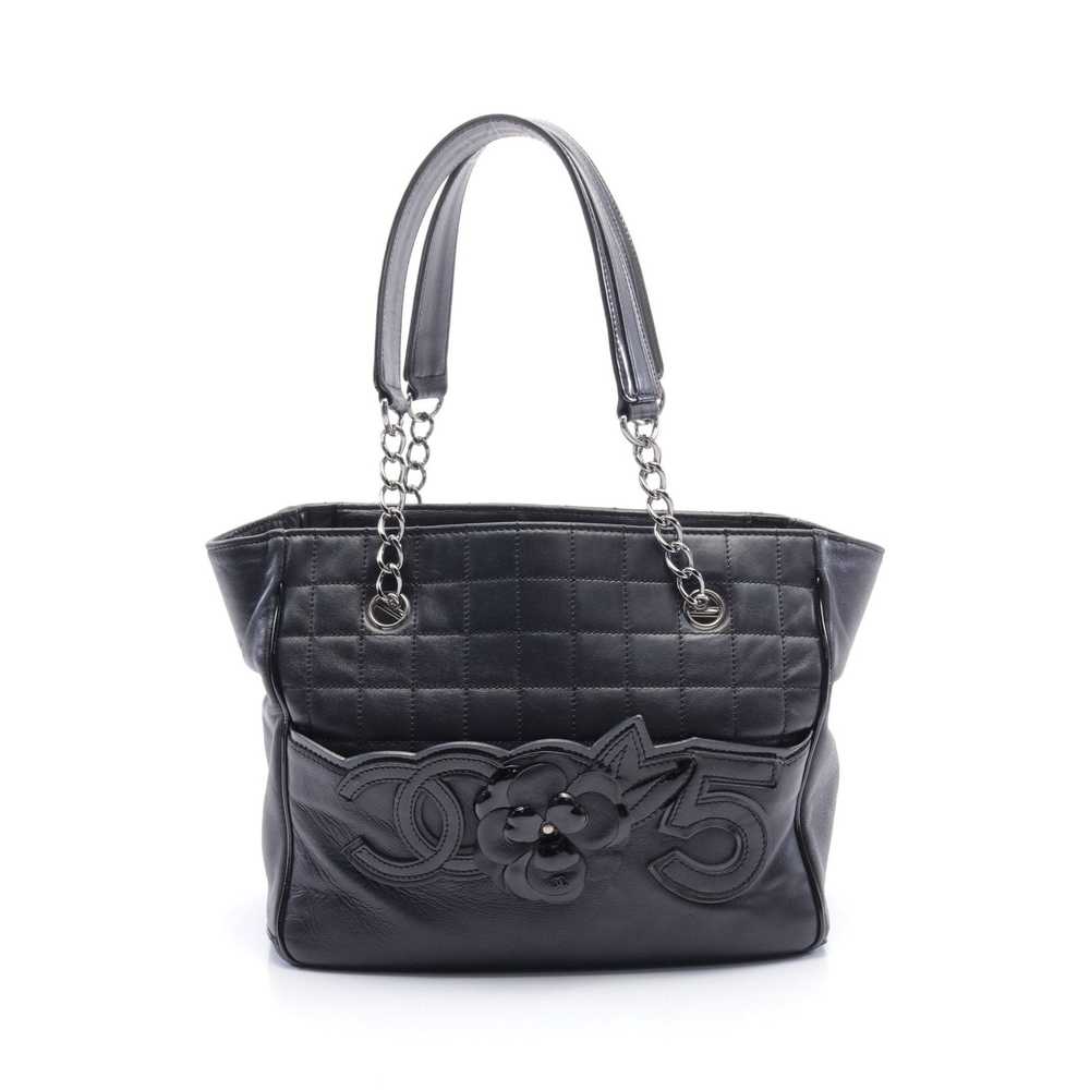 Chanel Chocolate Bar Camellia No.5 Chain Handbag … - image 1