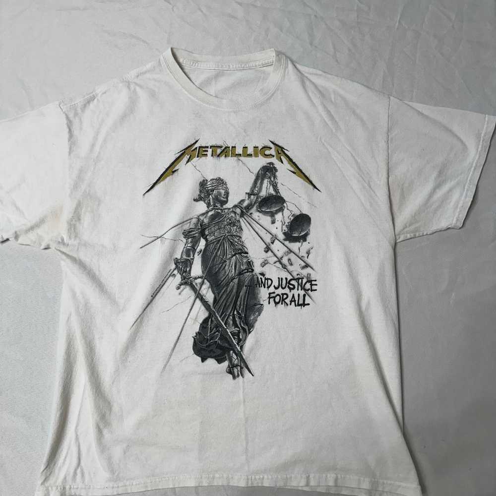 Vintage Metallica ….And Justice For All White T S… - image 1