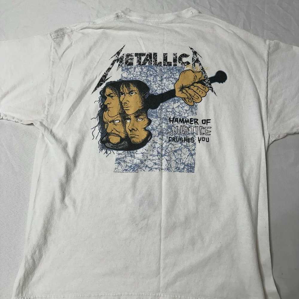 Vintage Metallica ….And Justice For All White T S… - image 2