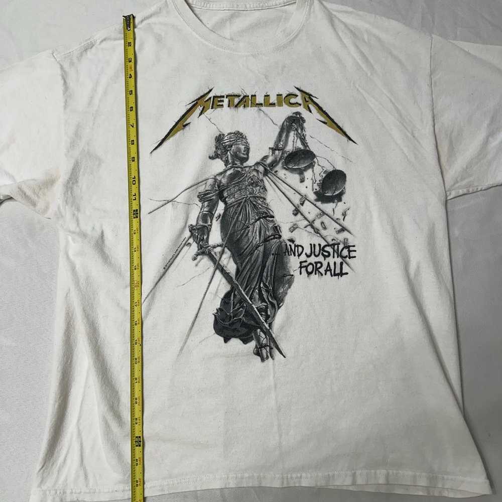 Vintage Metallica ….And Justice For All White T S… - image 3