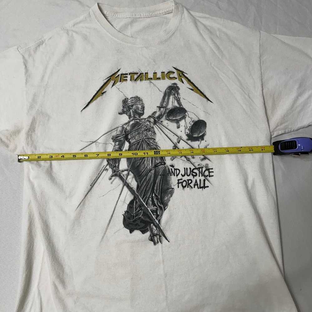 Vintage Metallica ….And Justice For All White T S… - image 5