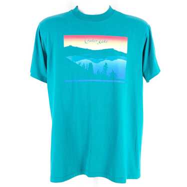 90s Crater Lake teal tshirt 1990s vintage - image 1