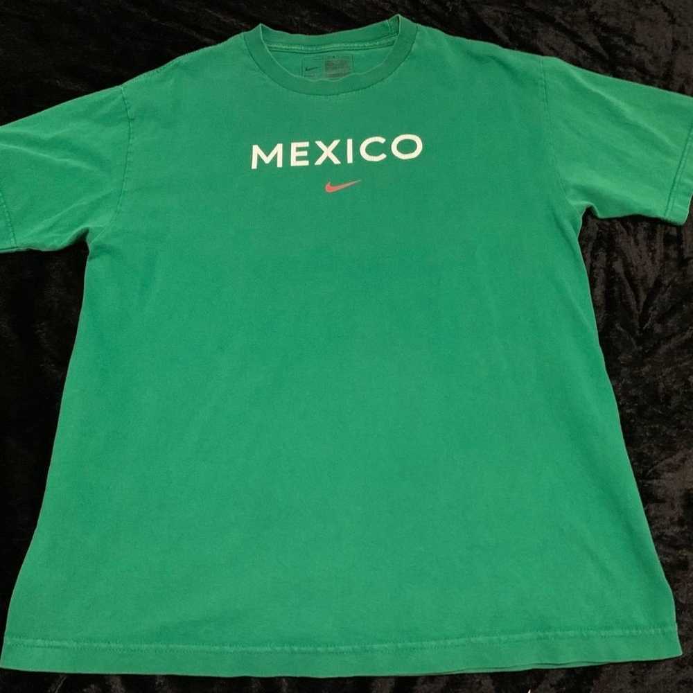 Mens Large Vintage Y2K Nike Mexico Tshirt - image 1