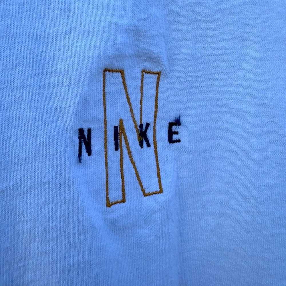 Vintage Nike Center Swoosh Embroidered Tshirt 90s… - image 3