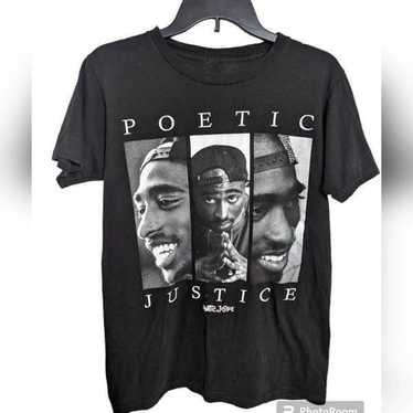 Tupac Poetic Justice Black Graphic Tee