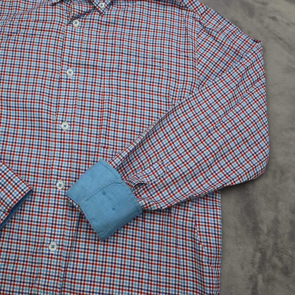 Southern Pines Shirt Mens M Blue Red Check Flip C… - image 10